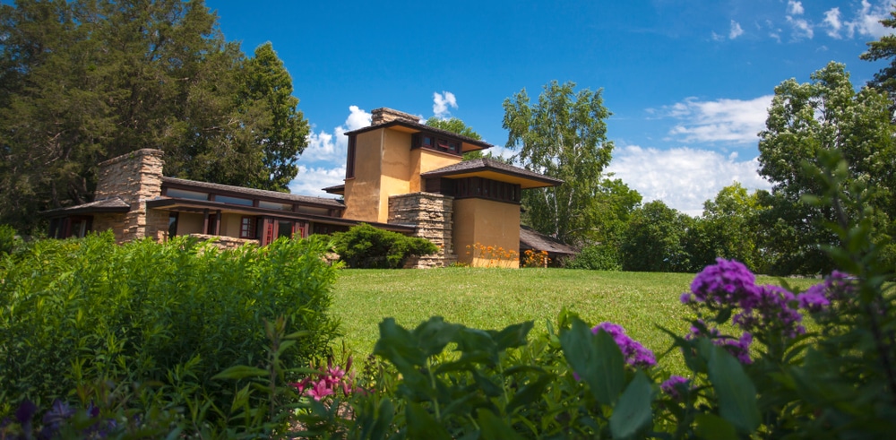 Aside from the American Players Theatre, there are plenty of things to do in Spring Green, WI - like visiting Taliesin, pictured here.