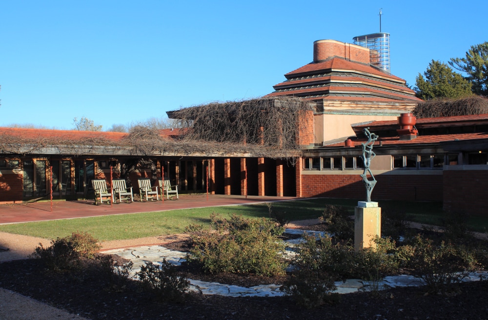 Another of the gorgeous Frank Lloyd Wright Houses in Wisconsin is in Racine