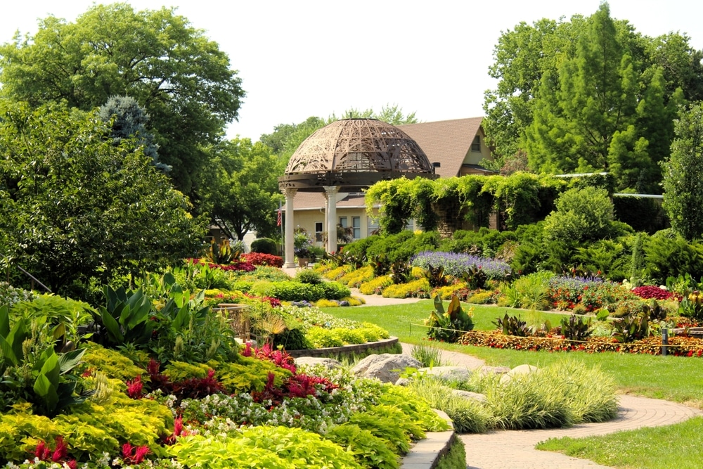 Sunken gardens in Lincoln - one of the best things to do in Nebraska this summer