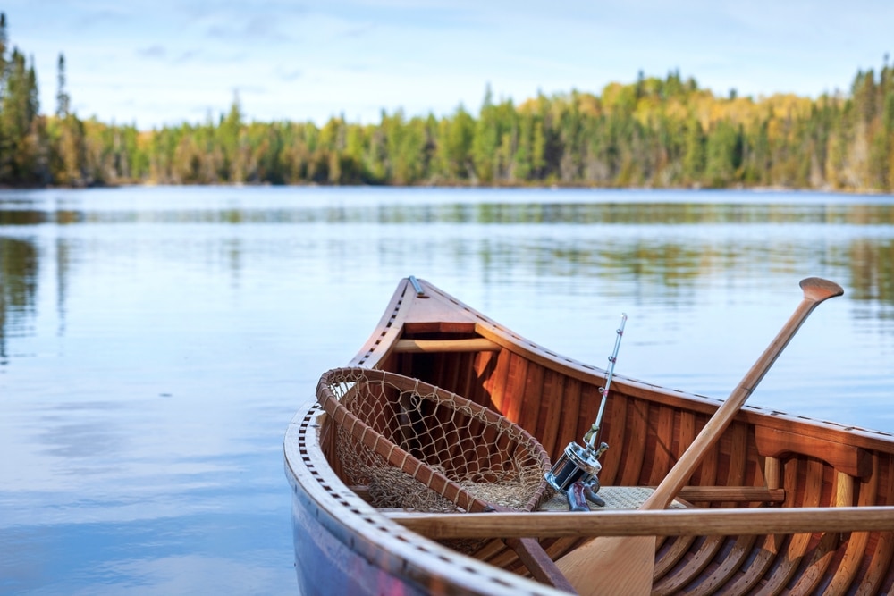 A canoe getting ready to explore the Boundary Waters Canoe Area Wilderness near Ely, Minnesota