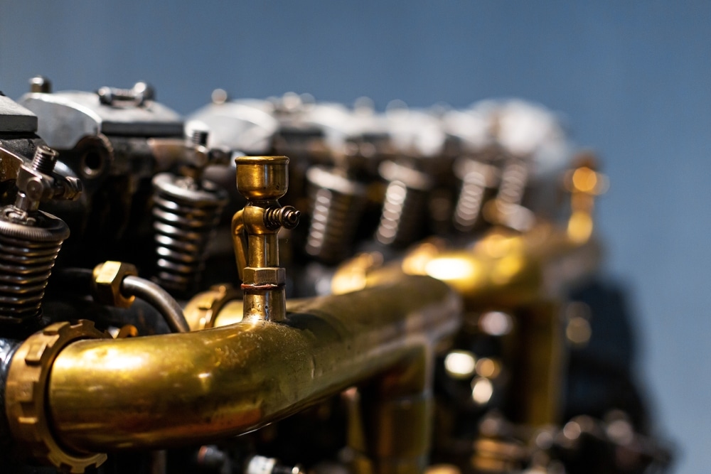 Engine display, like those at the Museum of American Speed in Lincoln, Nebraska