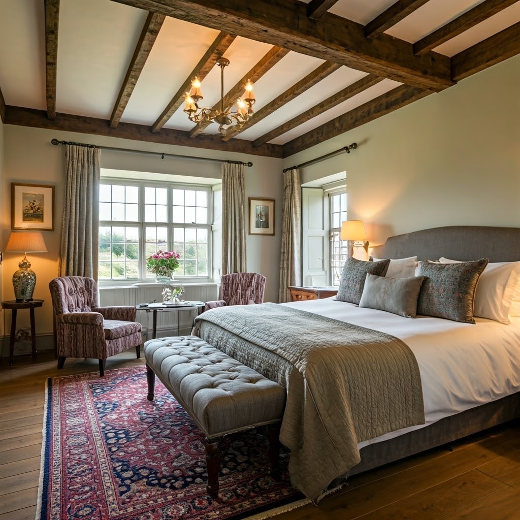 Bed and Breakfast guest room in a historic hotel or Bed and Breakfast in Illinois