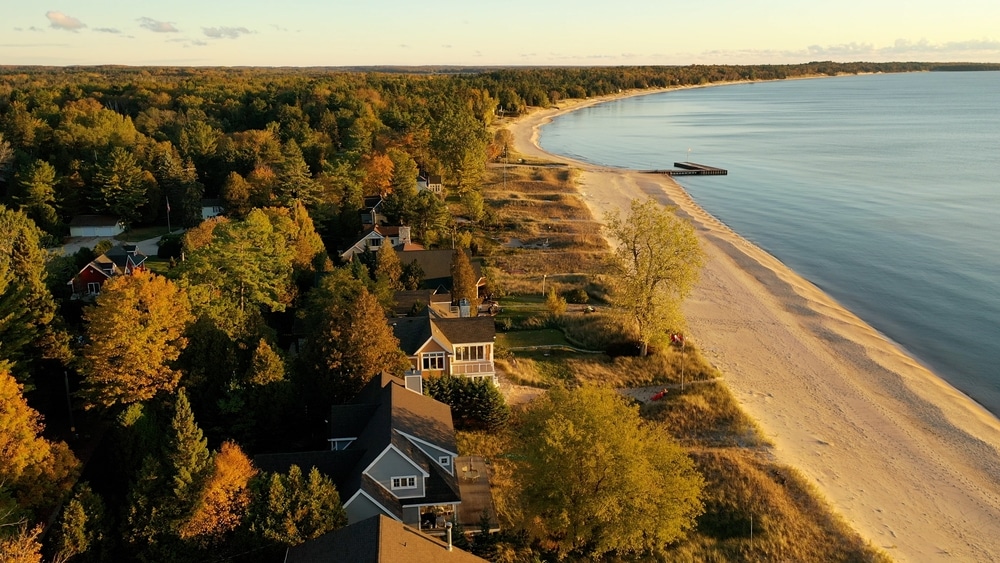 The Best Things to do in Door County This Summer 12 beachfront homes overlooking the bay - gorgeous view while you find the best places to stay in Door County, Wisconsin