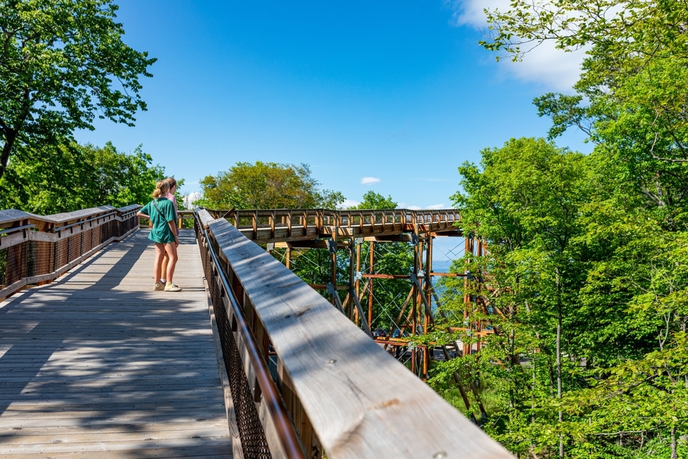 The Best Things to do in Door County This Summer 6 walking on a trail near Ephraim, one of the top things to do in Door County