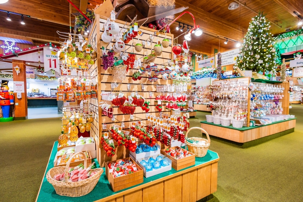 Display at Bronners Christmas Wonderland in Frankenmuth at Christmas