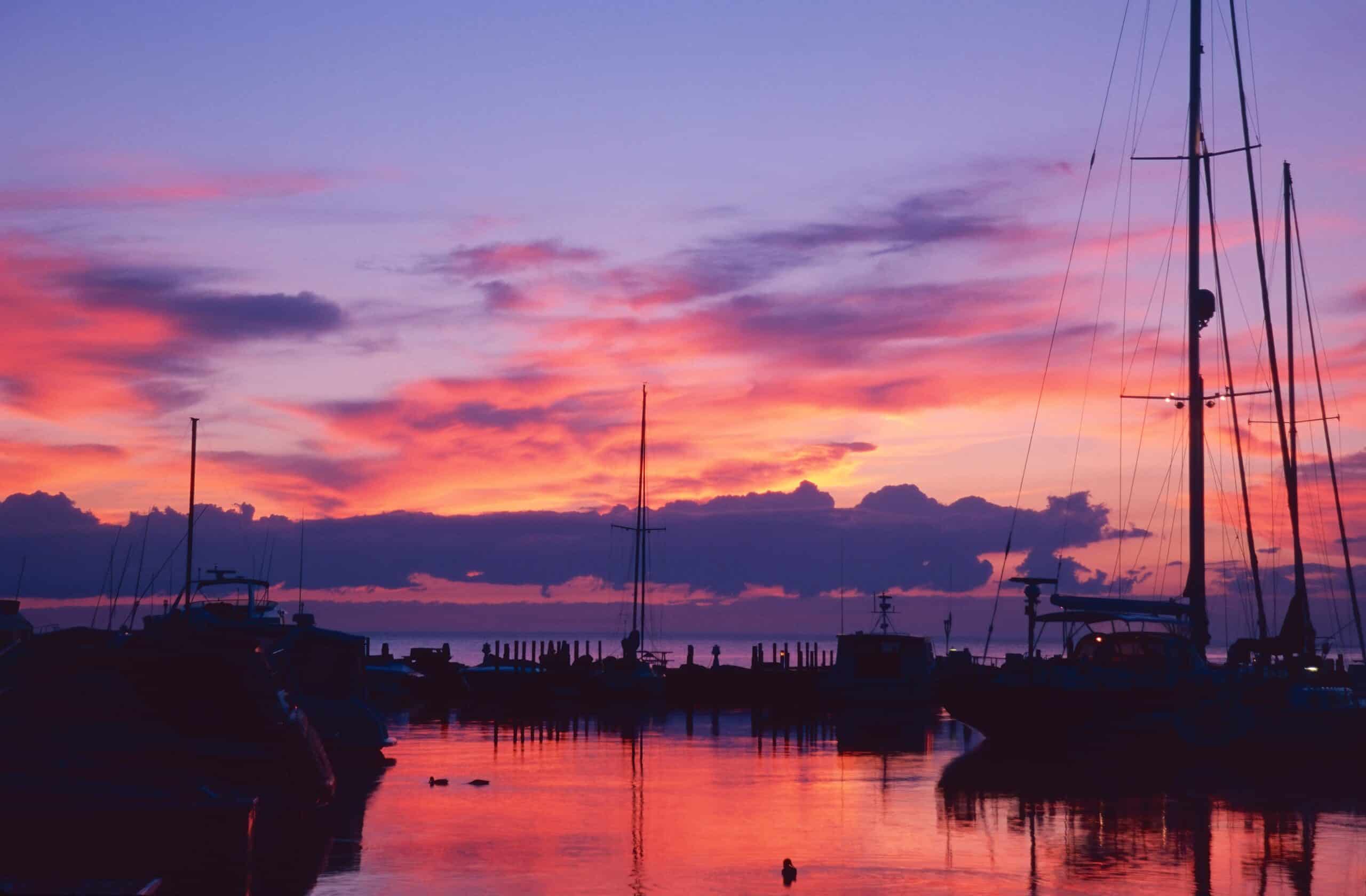 Door County Sunset - it's one of the most romantic places to visit in Wisconsin for Couples