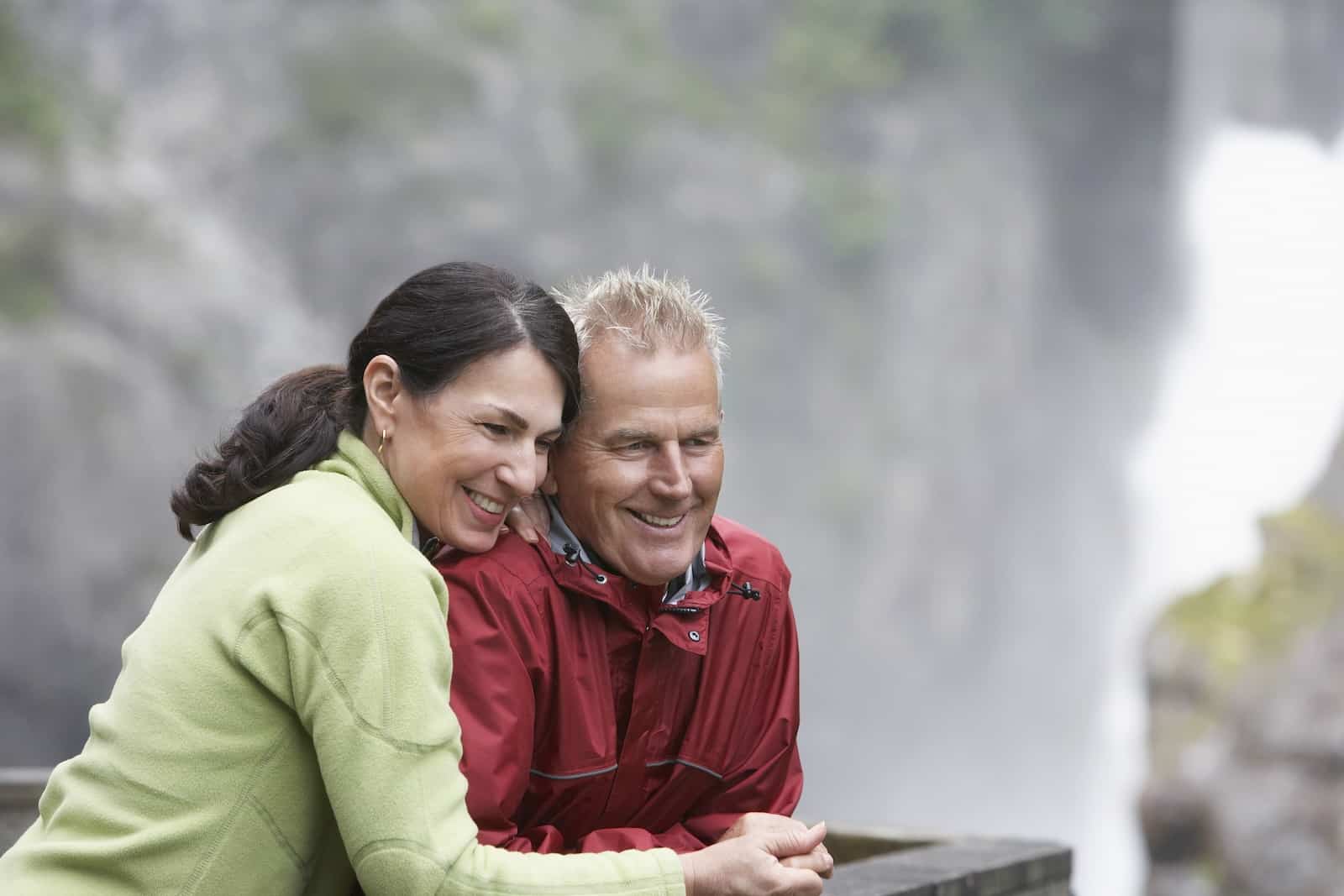 Don't Miss These Iowa Waterfalls 2 A happy couple looks out at one of the best Waterfalls in Iowa