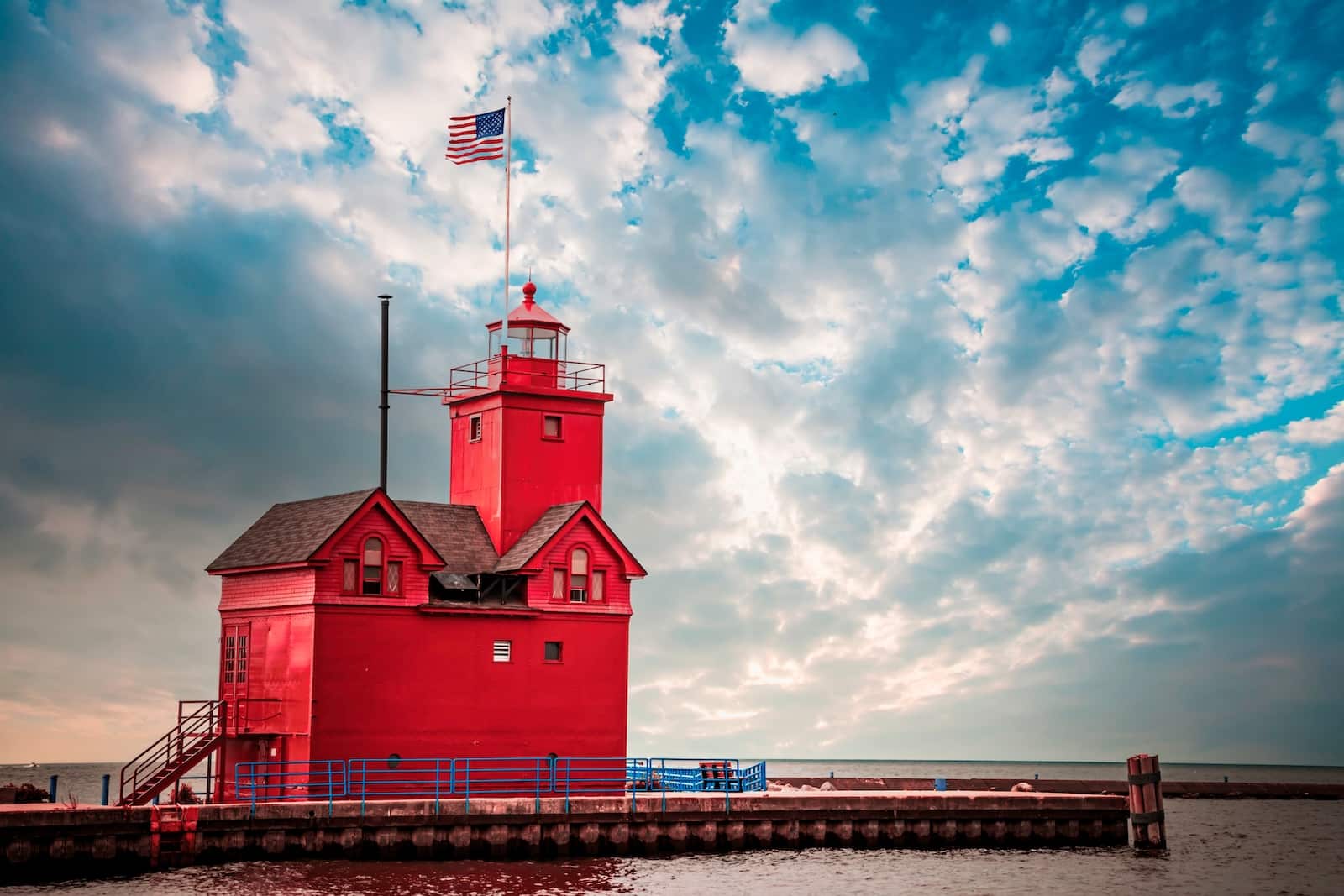 "Big Red" Lighthouse, in Holland, one of the best places to visit in Michigan this summer